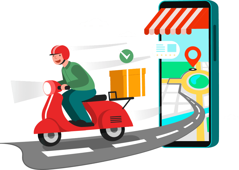 Delivery promotion illustration
